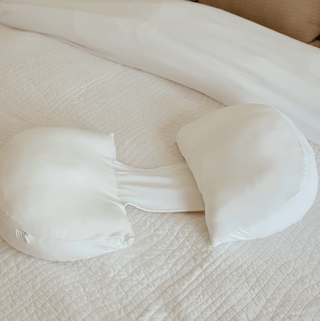 3-Piece Ergonomic Modular Maternity Pillow in Mulberry Silk
