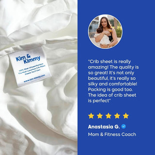 AntiBacterial - Temperature Regulating Luxe Silver-Infused 100 % Bamboo Crib Sheets (Pack of 2)